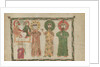 Leaf from a Gospel Book with Four Standing Evangelists, 1290-1330 by Unknown