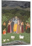Krishna and the Gopis Take Shelter from the Rain, 1760 by Unknown