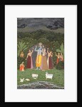 Krishna and the Gopis Take Shelter from the Rain, 1760 by Unknown