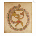 Hanuman Bearing the Mountaintop with Medicinal Herbs, ca. 1800 by Unknown