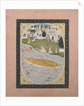 Manuscript Painting with Hindu Tantric Scene Depicting Two Fish, 1800-1820 by Unknown