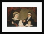 Family Group of Four on Sofa, ca. 1830s by Unknown