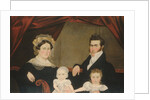 Family Group of Four on Sofa, ca. 1830s by Unknown