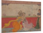 Krishna Kisses Radha: Page from the Boston Rasikapriya, ca.1610 by Unknown