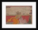 Krishna Kisses Radha: Page from the Boston Rasikapriya, ca.1610 by Unknown