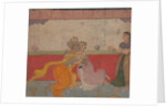 Krishna Kisses Radha: Page from the Boston Rasikapriya, ca.1610 by Unknown