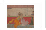 Krishna Kisses Radha: Page from the Boston Rasikapriya, ca.1610 by Unknown