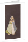 A Lady Walking at Night Holding an Oil Lamp, ca. 1725 by Unknown