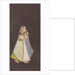 A Lady Walking at Night Holding an Oil Lamp, ca. 1725 by Unknown