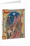 Initial A with the Battle of the Maccabees, ca. 1360-70 by Unknown