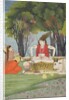 Shiva enraged by Parvati's interruption of his meditation, early 19th century by Unknown