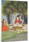 Shiva enraged by Parvati's interruption of his meditation, early 19th century by Unknown