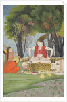 Shiva enraged by Parvati's interruption of his meditation, early 19th century by Unknown
