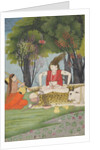Shiva enraged by Parvati's interruption of his meditation, early 19th century by Unknown