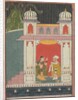 A Heroine and Her Lover in a Pavilion: Page from a Dispersed Nayikabheda , ca. 1660-80 by Unknown