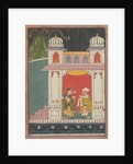 A Heroine and Her Lover in a Pavilion: Page from a Dispersed Nayikabheda , ca. 1660-80 by Unknown
