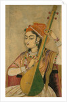 A Lady Playing the Tanpura, ca. 1735 by Unknown