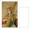 A Lady Playing the Tanpura, ca. 1735 by Unknown