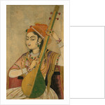 A Lady Playing the Tanpura, ca. 1735 by Unknown