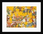 King Dasaratha and His Retinue Proceed to Rama's Wedding: Folio from the Shangri…, ca. 1690-1710 by Unknown