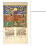 Leaf from a Beatus Manuscript: at the Clarion of the Fifth Angel's Trumpet…, ca. 1180 by Unknown
