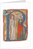 Manuscript Illumination with the Annunciation in an Initial R, from a Gradual, ca. 1300 by Unknown