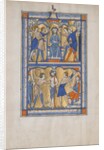 Manuscript Leaf with the Mocking and Flagellation of Christ, from a Royal Psalter, 13th century by Unknown