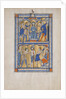 Manuscript Leaf with the Mocking and Flagellation of Christ, from a Royal Psalter, 13th century by Unknown