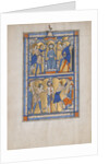 Manuscript Leaf with the Mocking and Flagellation of Christ, from a Royal Psalter, 13th century by Unknown