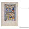 Manuscript Leaf with the Mocking and Flagellation of Christ, from a Royal Psalter, 13th century by Unknown