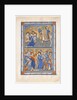Manuscript Leaf with the Agony in the Garden and Betrayal of Christ, from a Royal Psalter, ca. 1270 by Unknown