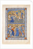 Manuscript Leaf with the Agony in the Garden and Betrayal of Christ, from a Royal Psalter, ca. 1270 by Unknown