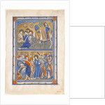 Manuscript Leaf with the Agony in the Garden and Betrayal of Christ, from a Royal Psalter, ca. 1270 by Unknown