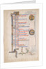 Manuscript Leaf with June Calendar, from a Royal Psalter, 13th century by Unknown
