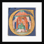 Manuscript Illumination with Saint Trudo in an Initial O, from a Choir Book, 15th century by Unknown