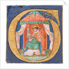 Manuscript Illumination with Saint Trudo in an Initial O, from a Choir Book, 15th century by Unknown