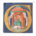 Manuscript Illumination with Saint Trudo in an Initial O, from a Choir Book, 15th century by Unknown