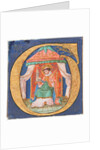 Manuscript Illumination with Saint Trudo in an Initial O, from a Choir Book, 15th century by Unknown
