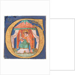 Manuscript Illumination with Saint Trudo in an Initial O, from a Choir Book, 15th century by Unknown