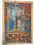 Manuscript Leaf with the Crucifixion, from a Book of Hours, last quarter 15th century by Unknown