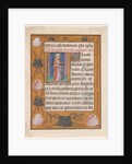 Manuscript Leaf with Saint James the Greater, from a Book of Hours, ca. 1500 by Unknown