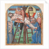 Manuscript Illumination with the Descent from the Cross, from a Book of Hours, late 15th century by Unknown