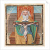 Manuscript Illumination with the Trinity, from a Book of Hours, late 15th century by Unknown