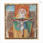 Manuscript Illumination with the Trinity, from a Book of Hours, late 15th century by Unknown