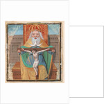 Manuscript Illumination with the Trinity, from a Book of Hours, late 15th century by Unknown