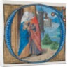 Manuscript Illumination with Joachim and Anna in an Initial G with Joachim and Anna…, 15th century by Unknown