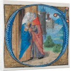 Manuscript Illumination with Joachim and Anna in an Initial G with Joachim and Anna…, 15th century by Unknown