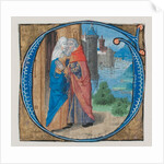 Manuscript Illumination with Joachim and Anna in an Initial G with Joachim and Anna…, 15th century by Unknown
