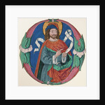 Manuscript Illumination with the Figure of a Saint in an Initial O, ca. 1480 by Unknown