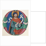Manuscript Illumination with the Figure of a Saint in an Initial O, ca. 1480 by Unknown